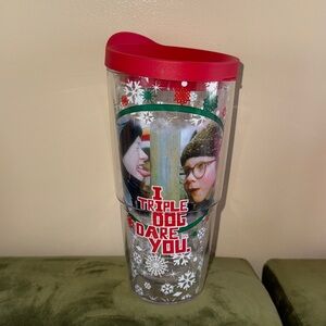 Christmas Story “I Triple Dog Dare You” Holiday Tumbler with Lid